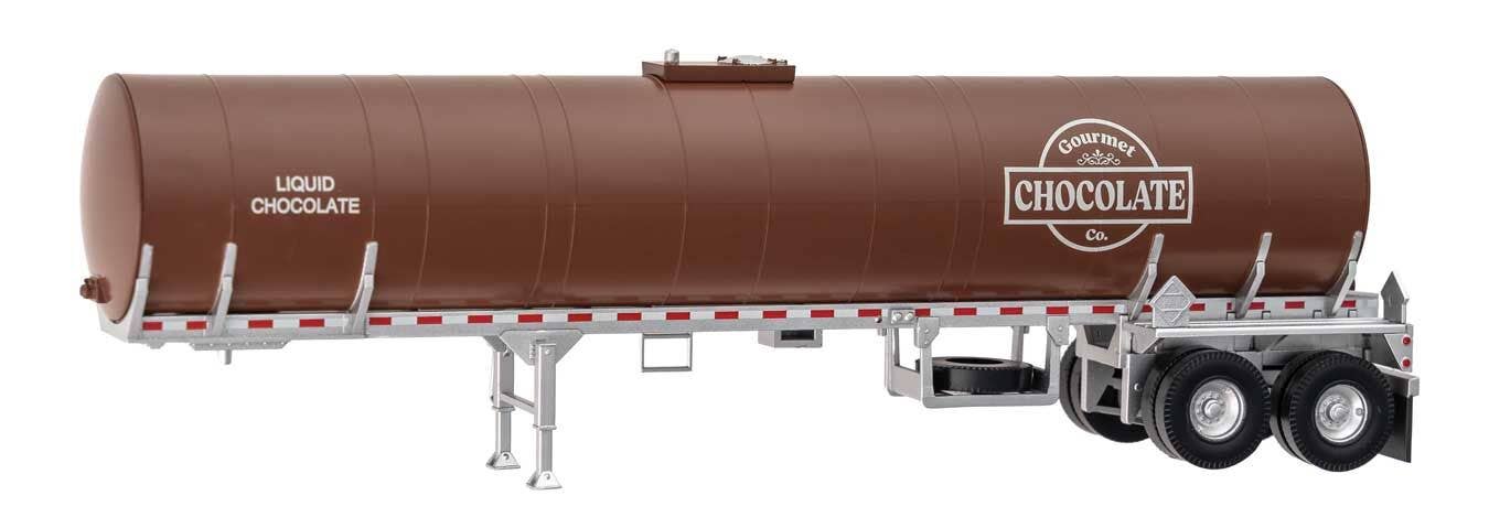 Walthers 949-12355 HO Gourmet Chocolate Co. Food Grade Tank Trailer Assembled
