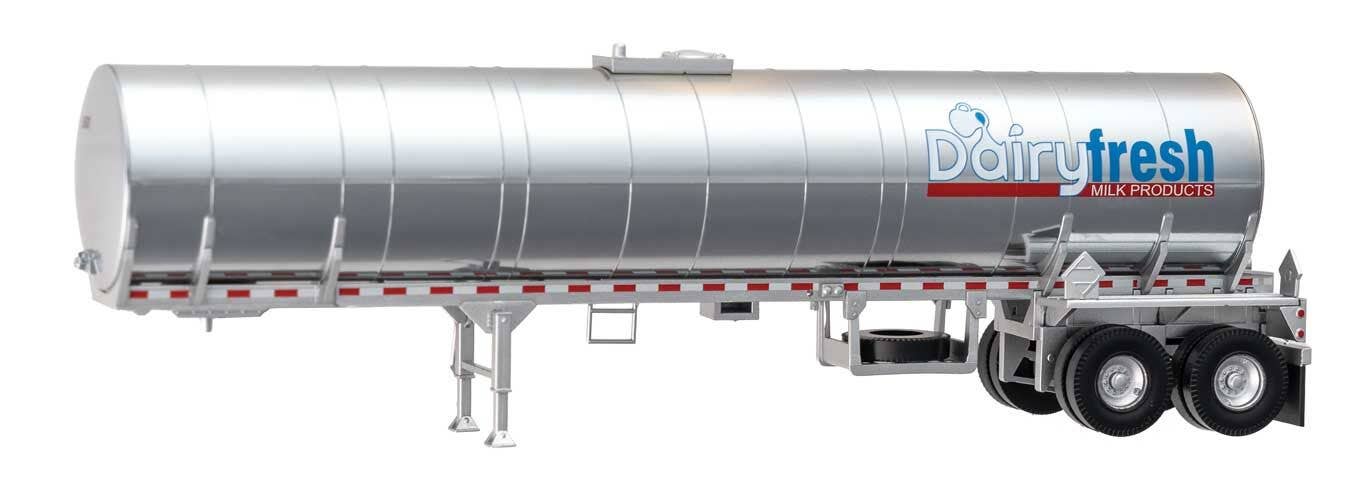Walthers 949-12353 HO Dairy Fresh Milk Product Food Grade Tank Trailer Assembled