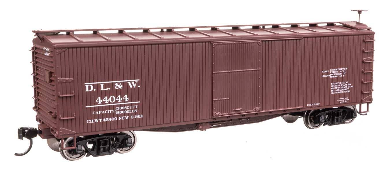 Walthers 910-40175 HO DL&W 40' Double Sheathed Wood Boxcar Ready to Run #44044