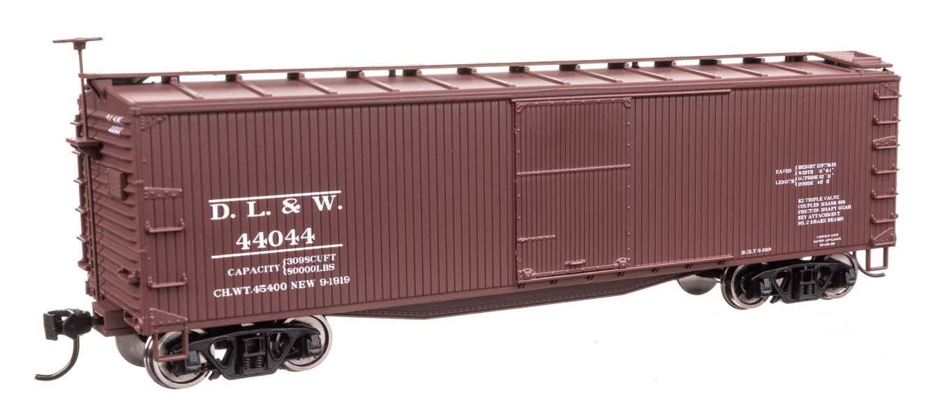 Walthers 910-40175 HO DL&W 40' Double Sheathed Wood Boxcar Ready to Run #44044