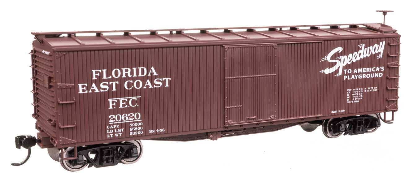 Walthers 910-40180 HO FEC 40' Double Sheathed Wood Boxcar Ready to Run #20620