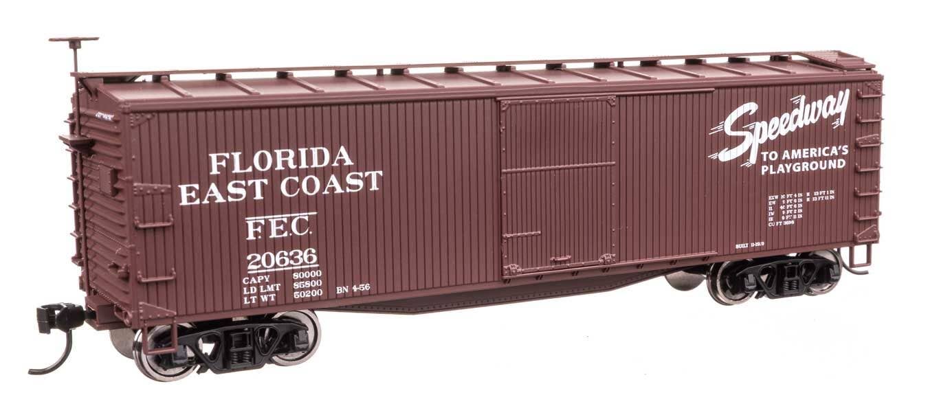 Walthers 910-40181 HO FEC 40' Double Sheathed Wood Boxcar Ready to Run #20636