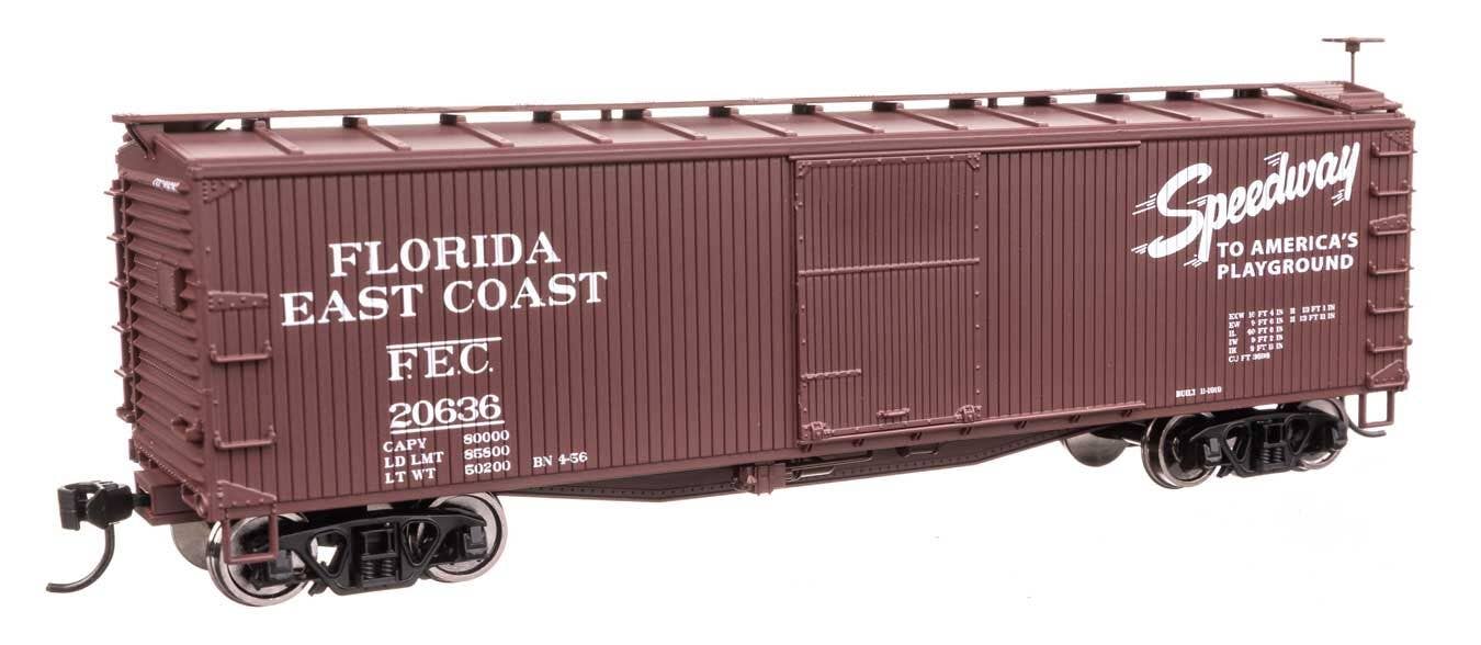 Walthers 910-40181 HO FEC 40' Double Sheathed Wood Boxcar Ready to Run #20636