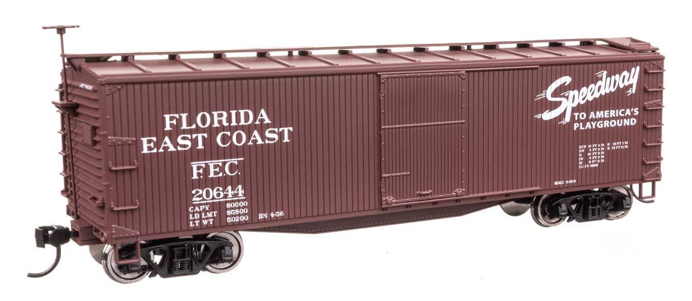 Walthers 910-40182 HO FEC 40' Double Sheathed Wood Boxcar Ready to Run #20644