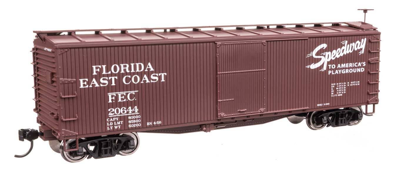 Walthers 910-40182 HO FEC 40' Double Sheathed Wood Boxcar Ready to Run #20644