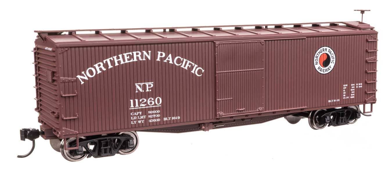 Walthers 910-40184 HO NP 40' Double Sheathed Wood Boxcar Ready to Run #11260