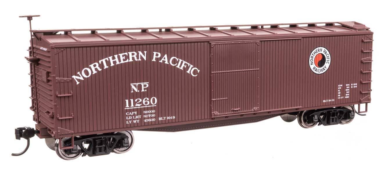 Walthers 910-40184 HO NP 40' Double Sheathed Wood Boxcar Ready to Run #11260