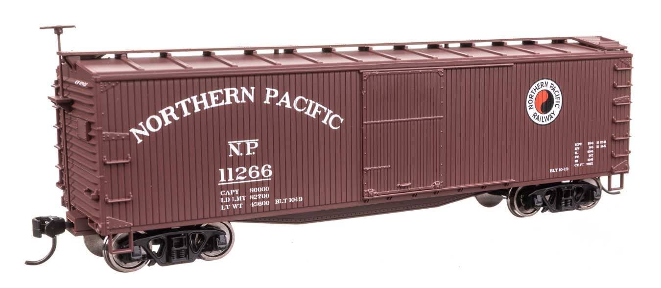 Walthers 910-40185 HO NP 40' Double Sheathed Wood Boxcar Ready to Run #11266
