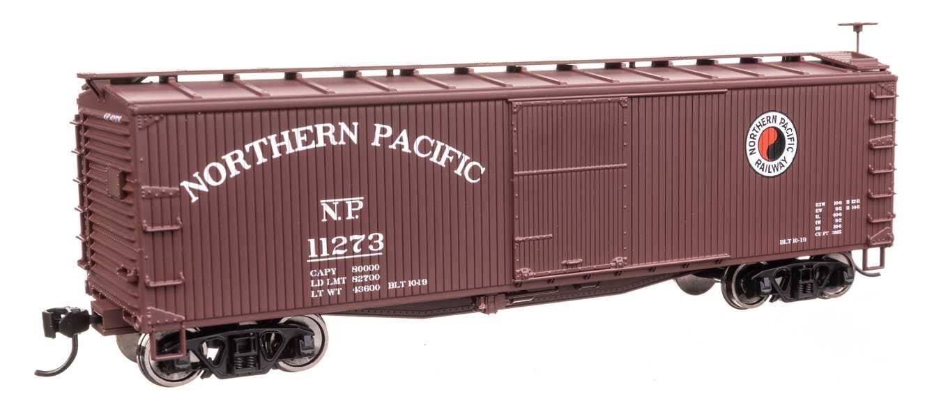 Walthers 910-40186 HO NP 40' Double Sheathed Wood Boxcar Ready to Run #11273
