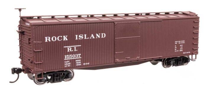 Walthers 910-40197 HO Rock Island 40' Double Sheathed Wood Boxcar RTR #155037