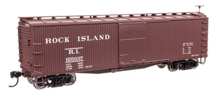 Walthers 910-40197 HO Rock Island 40' Double Sheathed Wood Boxcar RTR #155037