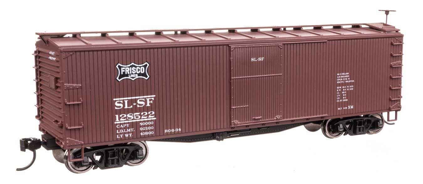 Walthers 910-40199 HO SL-SF (Frisco) 40' Double Sheathed Wood Boxcar RTR #128522