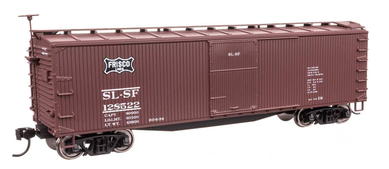Walthers 910-40199 HO SL-SF (Frisco) 40' Double Sheathed Wood Boxcar RTR #128522