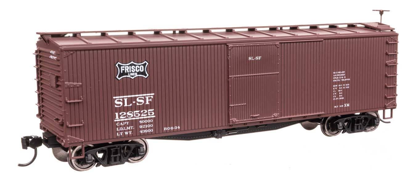 Walthers 910-40200 HO SL-SF (Frisco) 40' Double Sheathed Wood Boxcar RTR #128525