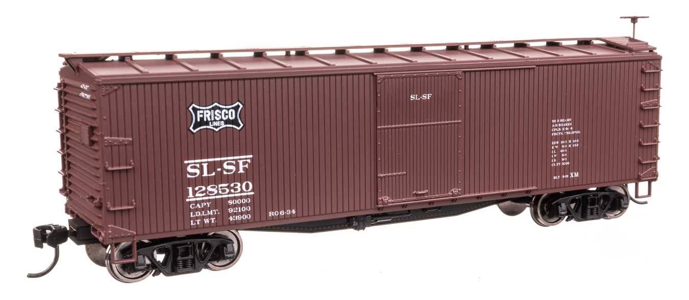 Walthers 910-40201 HO SL-SF (Frisco) 40' Double Sheathed Wood Boxcar RTR #128530