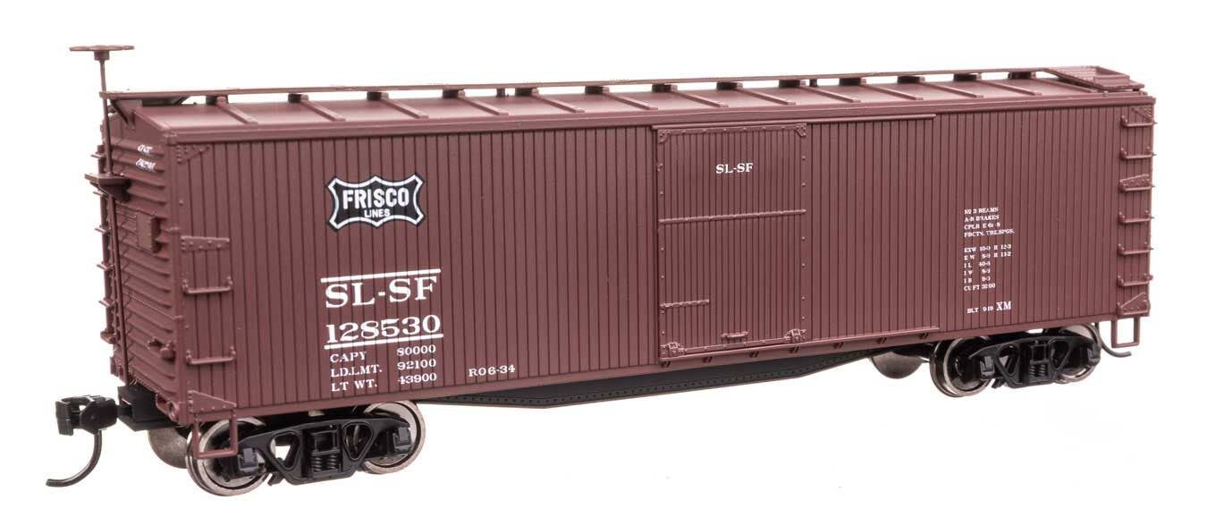 Walthers 910-40201 HO SL-SF (Frisco) 40' Double Sheathed Wood Boxcar RTR #128530