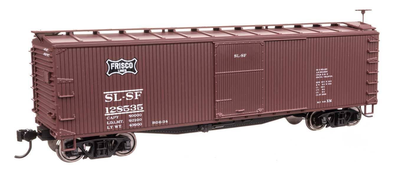 Walthers 910-40202 HO SL-SF (Frisco) 40' Double Sheathed Wood Boxcar RTR #128535