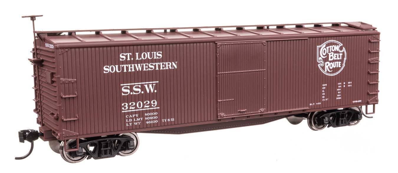 Walthers 910-40204 HO Cotton Belt SSW 40' Double Sheathed Wood Boxcar RTR #32029