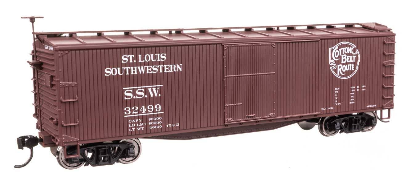 Walthers 910-40205 HO Cotton Belt SSW 40' Double Sheathed Wood Boxcar RTR #32499