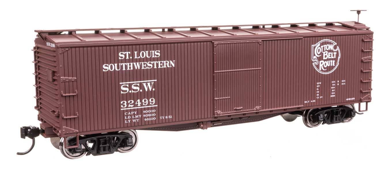Walthers 910-40205 HO Cotton Belt SSW 40' Double Sheathed Wood Boxcar RTR #32499