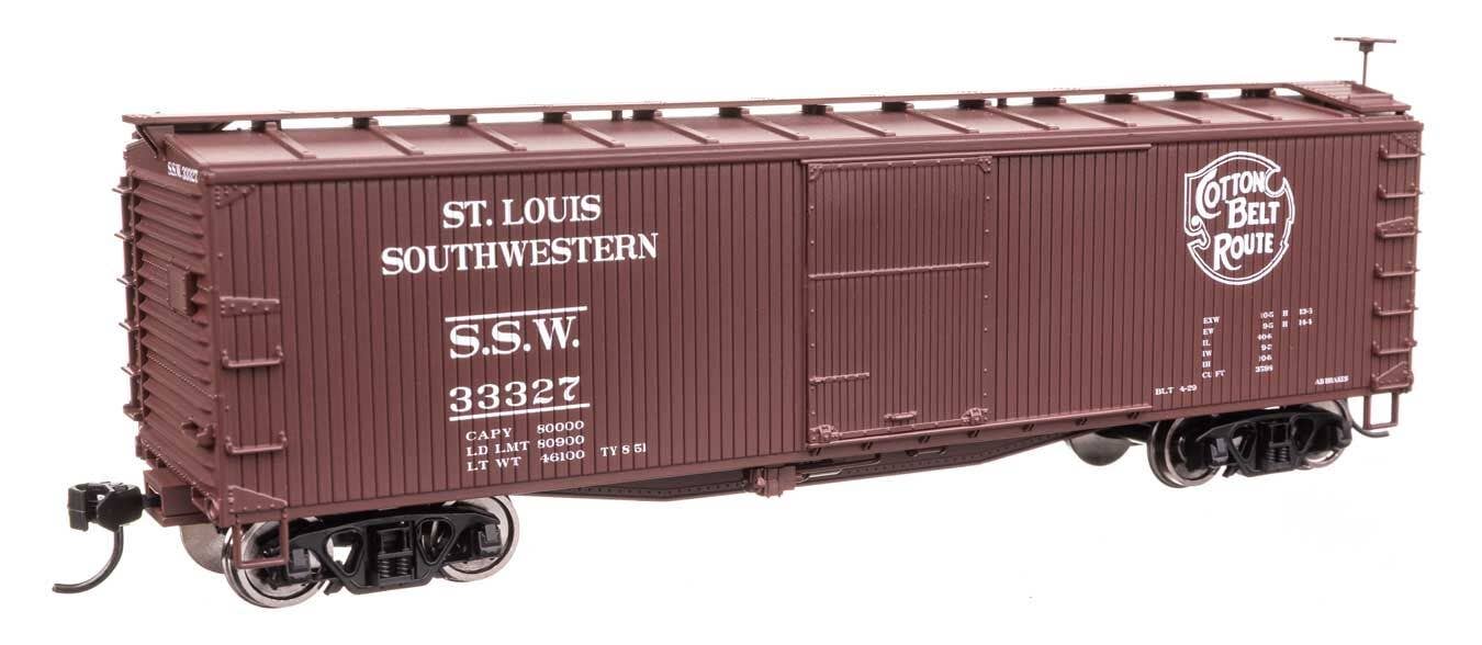 Walthers 910-40206 HO Cotton Belt SSW 40' Double Sheathed Wood Boxcar RTR #33327
