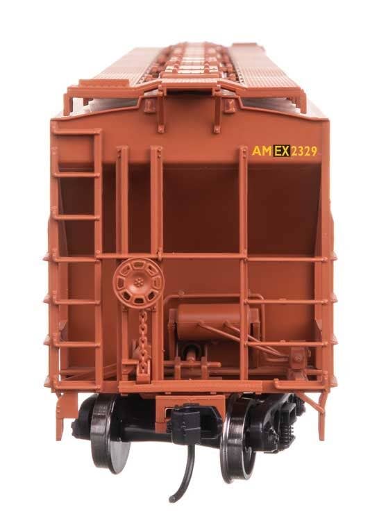 Walthers 910-49062 HO AMEX 57' Trinity 4750 3-Bay Covered Hopper RTR #2329