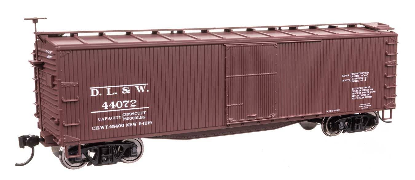 Walthers 910-40177 HO DL&W 40' Double Sheathed Wood Boxcar Ready to Run #44072