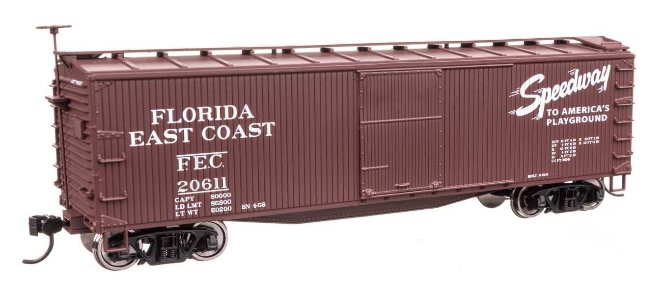 Walthers 910-40179 HO FEC 40' Double Sheathed Wood Boxcar Ready to Run #20611