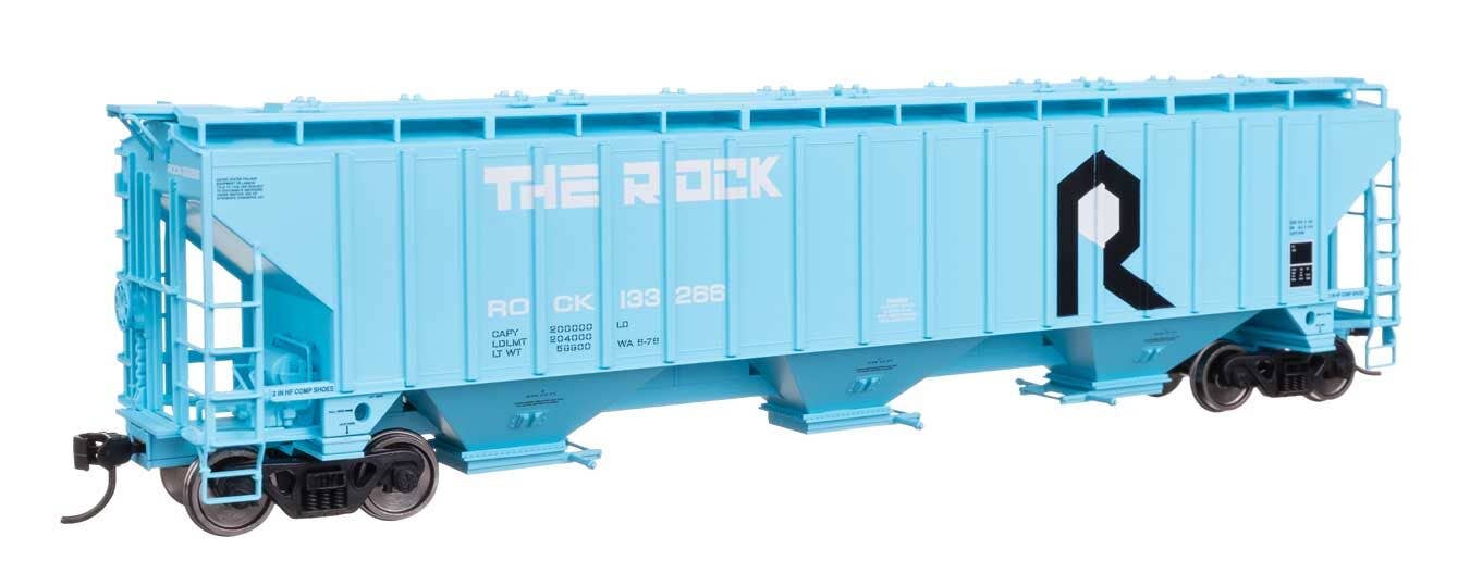 Walthers 910-49066 HO RI 57' Trinity 4750 3-Bay Covered Hopper RTR #133266