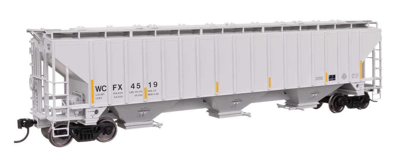 Walthers 910-49077 HO WCFX 57' Trinity 4750 3-Bay Covered Hopper RTR #4519