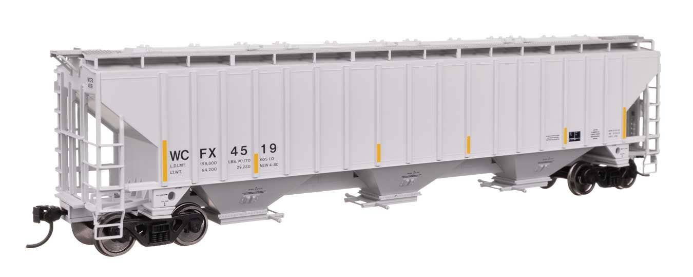 Walthers 910-49077 HO WCFX 57' Trinity 4750 3-Bay Covered Hopper RTR #4519