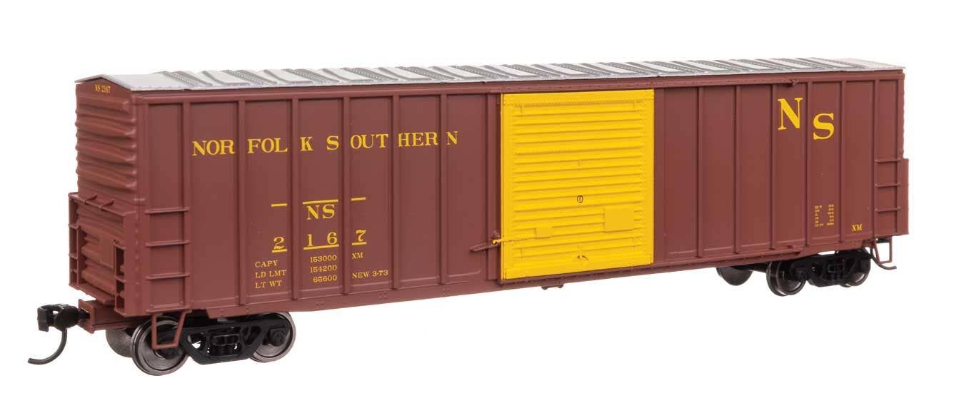 Walthers 910-46047 HO Norfolk Southern 50' ACF Exterior Post Boxcar RTR #2167