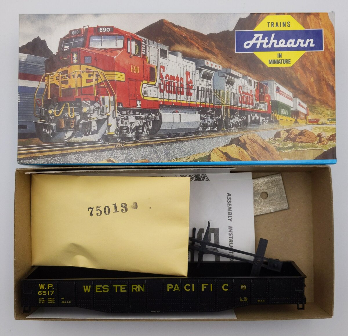 Athearn 1746 HO Western Pacific 50' Gondola Kit