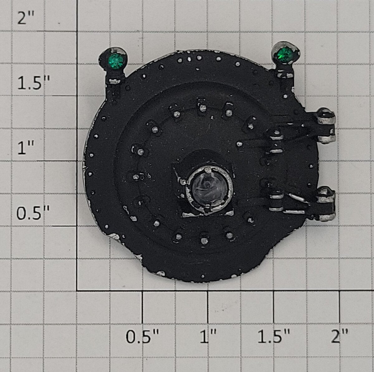 Lionel 2046-13 O Gauge Cast Black Boiler Front with Headlight and Jewels