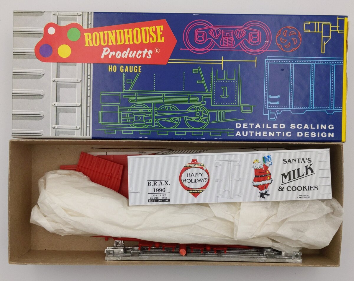 Roundhouse HO 1996 Santa's Milk & Cookies 36' Reefer Kit