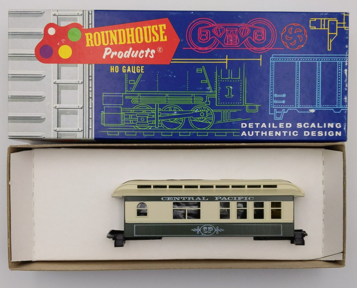 Roundhouse 3735 HO 34' Overton Central Pacific Observation Car Kit
