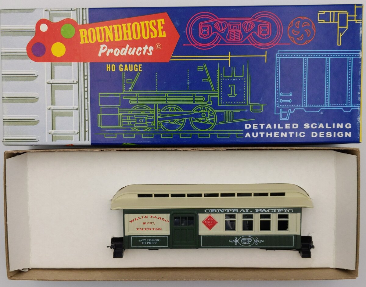 Roundhouse 3725 HO Central Pacific Overton Combination Car Kit