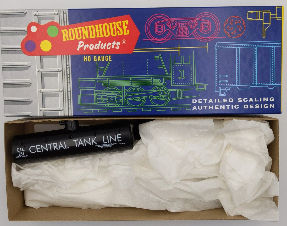 Roundhouse 3373 HO 26' Central Tank Line Tank Car Kit