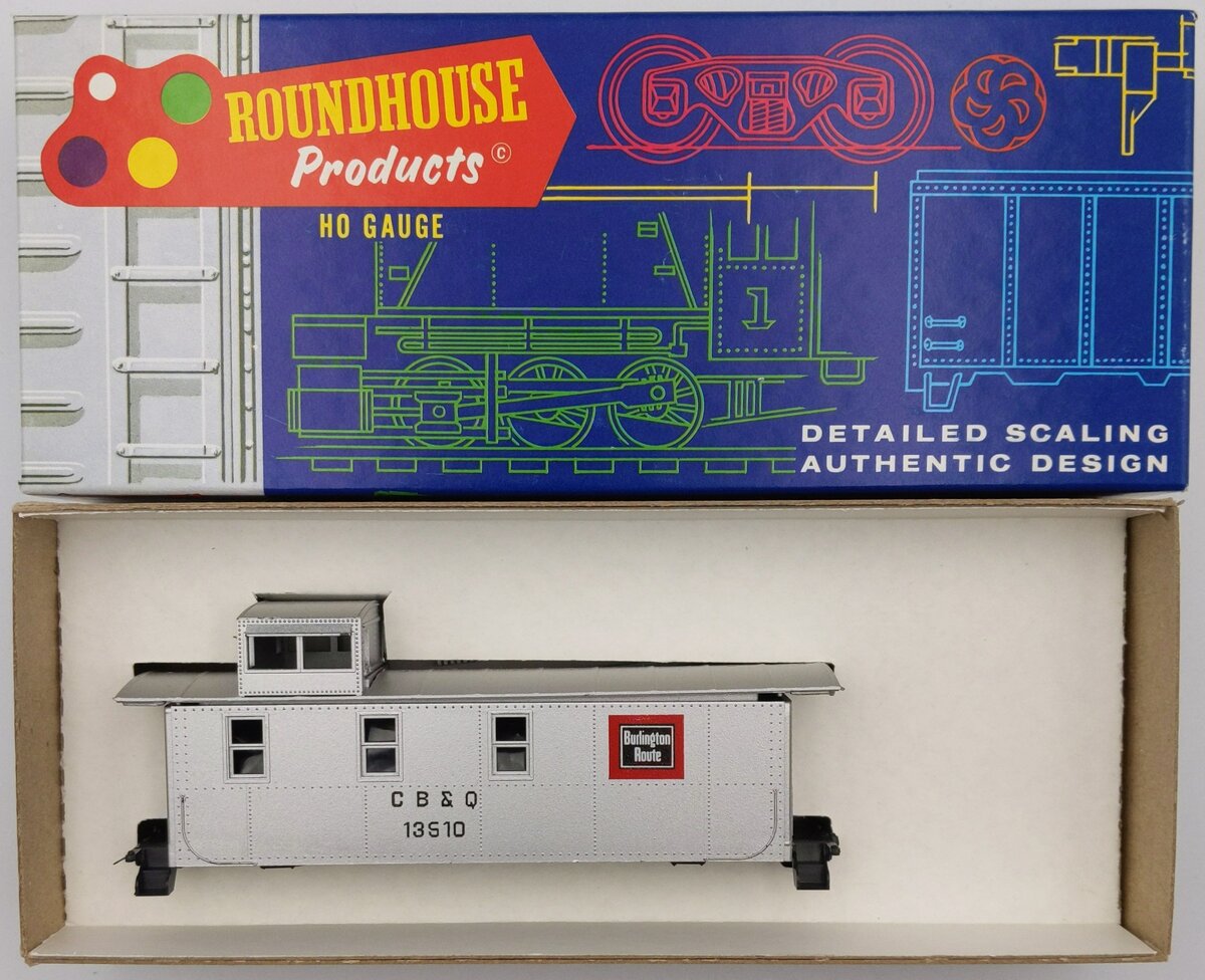 Roundhouse 3495 HO CB&Q Modern 4 Window Caboose Kit