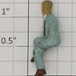 American Flyer FIG0216 Painted Metal Man Flyerville Mini-Craft Sitting Figure