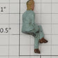 American Flyer FIG0216 Painted Metal Man Flyerville Mini-Craft Sitting Figure