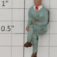 American Flyer FIG0216 Painted Metal Man Flyerville Mini-Craft Sitting Figure