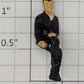 American Flyer FIG0217 Painted Metal Man in Black Suit Flyerville Sitting Figure