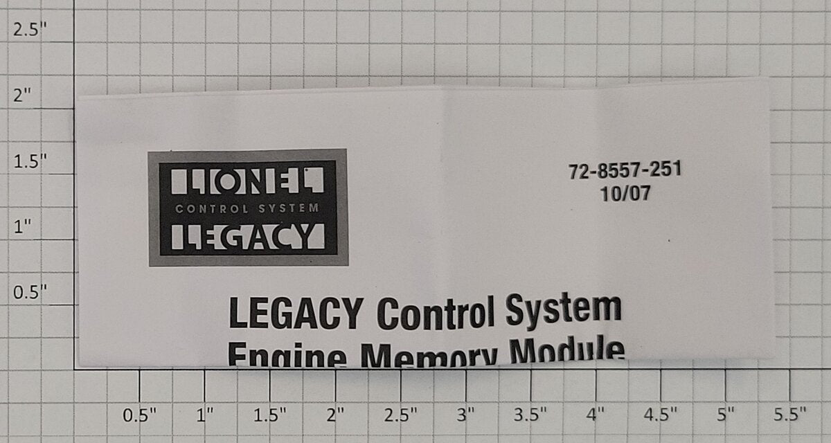 Lionel 2243 Legacy SF F3B DMY 2243 Module in Package with Instructions