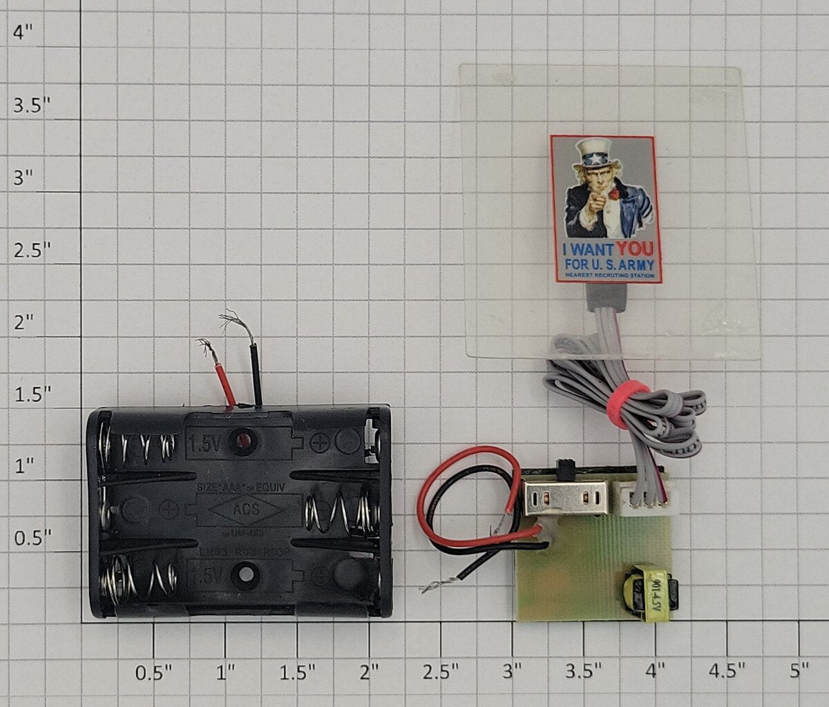Miller Engineering 9005 Uncle Sam Animated Window Sign Power Supply