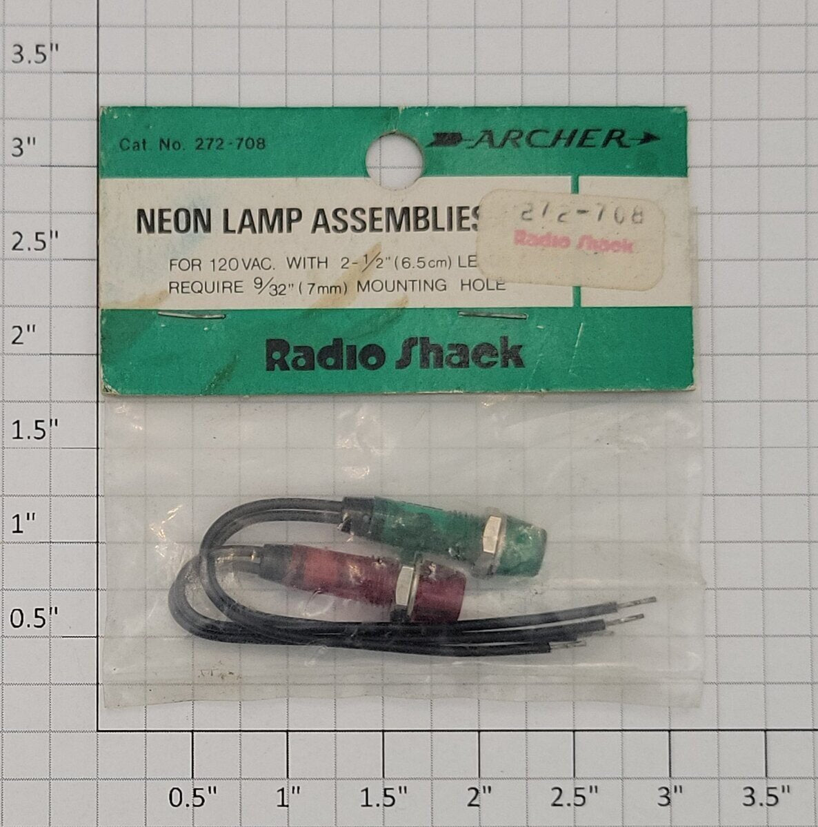 Archer 272-708 Neon Lamp Assemblies (Pack of 2)