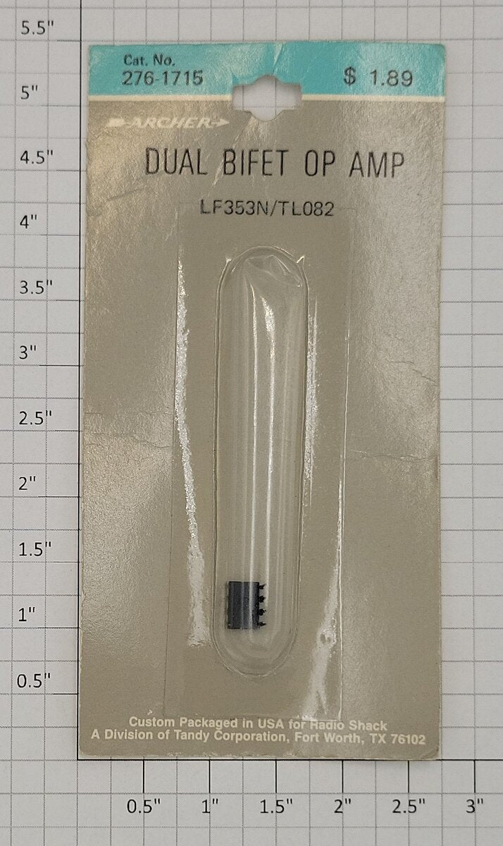 Archer 276-1715 LF353N/TL082 Dual BIFET OP Amps Chip