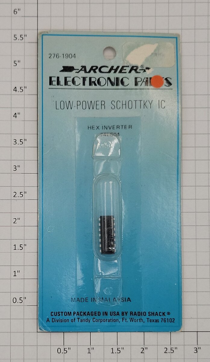 Archer 276-1904 Low Power Schottky IC Hex Inverter