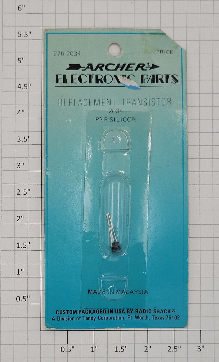 Archer 276-2034 Replacement Transistor 2034 PNP Silicon