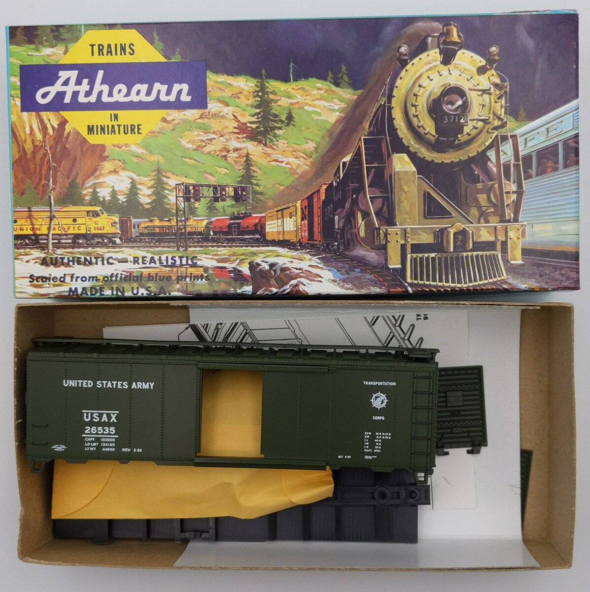 Athearn 2313-2 HO US Army  40' "Transportation Corps" Boxcar Kit